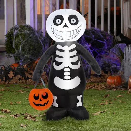 3.5ft. Airblown&reg; Inflatable Halloween Skeleton Boy {3}