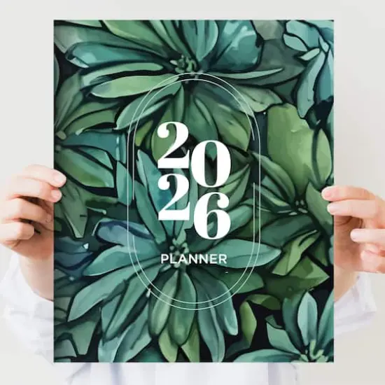 2026 Succulent Large Monthly Planner {7}