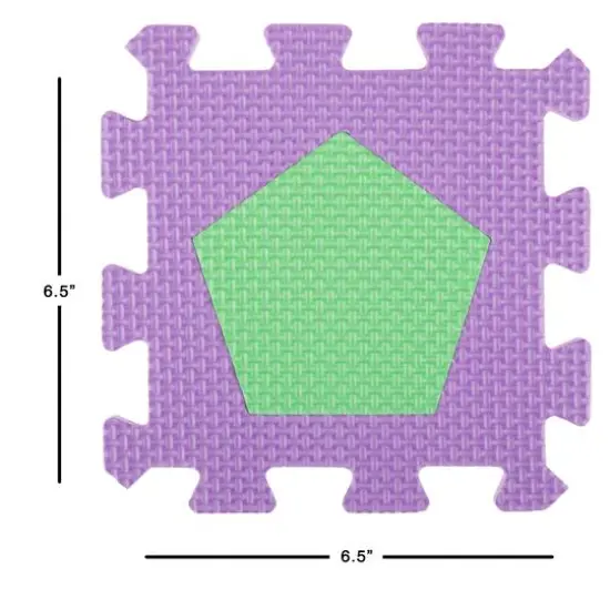 Toy Time Interlocking Foam Tile Play Mat with Shapes {4}