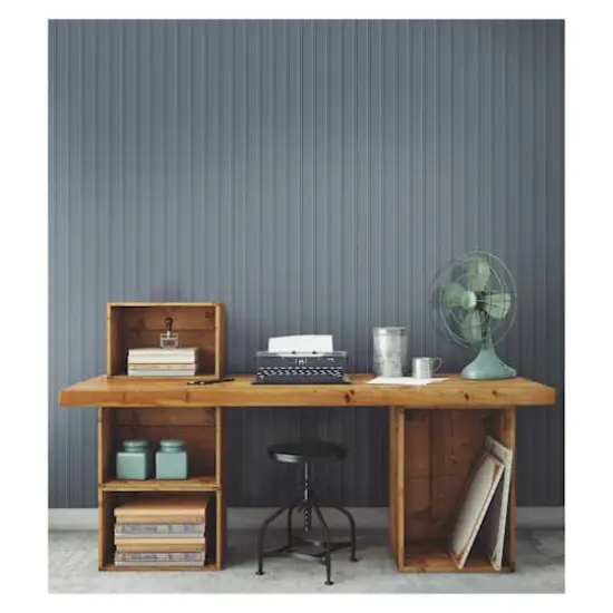 RoomMates Beadboard Peel & Stick Wallpaper Navy Blue {5}