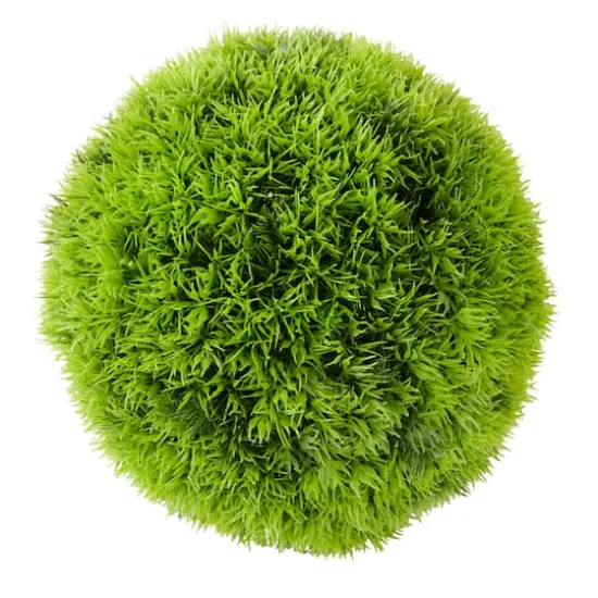 CosmoLiving by Cosmopolitan 9" Green Contemporary Style Faux Grass Ball Artificial Foliage {3}