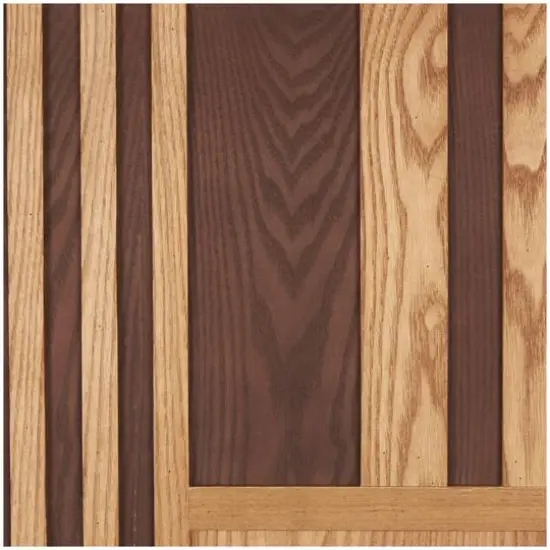 24" Brown Wooden Geometric Handmade Two-Toned Wall D&eacute;cor Set {6}