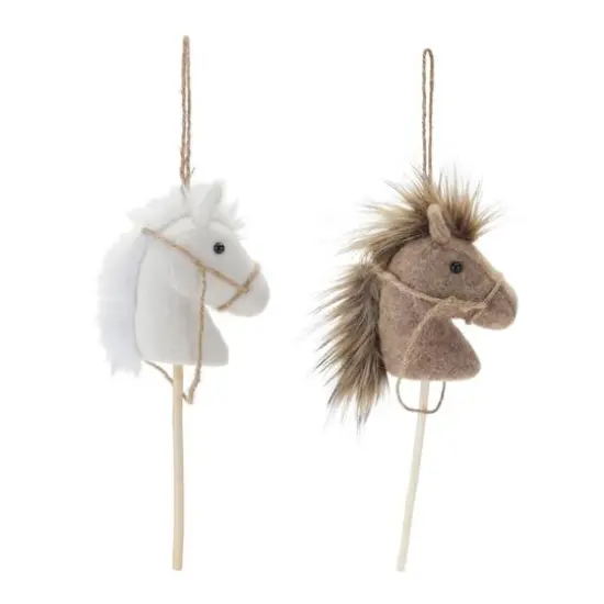 6ct. 14.25" Hobby Horse Ornament Set {3}