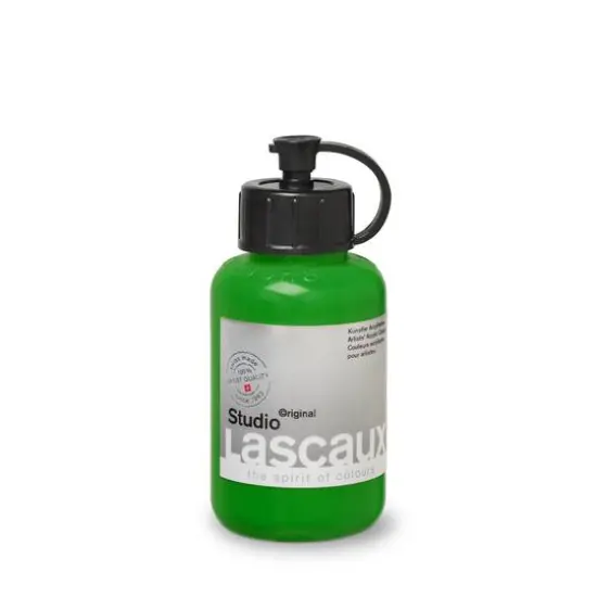 Lascaux Studio Acrylic Paint, 85mL 954 Permanent Green Light {1}
