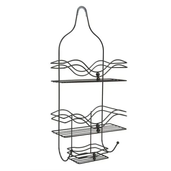 Bath Bliss Ocean Design Black Onyx Shower Caddy {3}