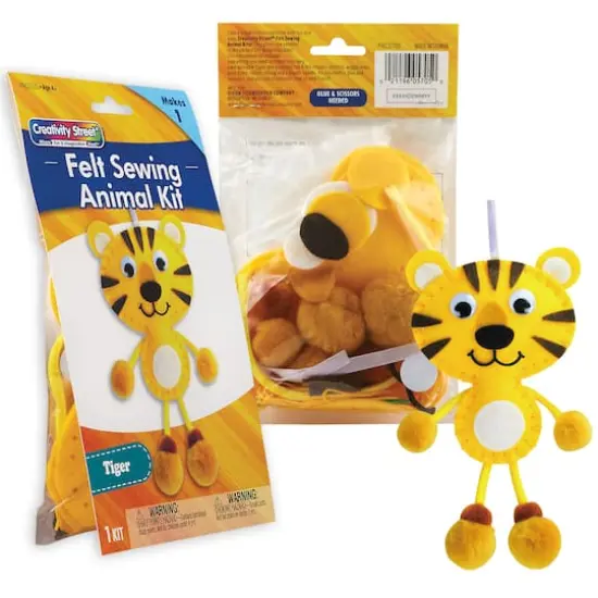 Creativity Street&reg; Animal Felt, Foam & Pom Pom Craft Kit Set {7}