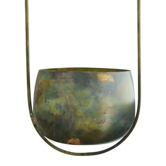 Hello Honey&reg; 20" Oxidized Metal Hanging Planter {3}