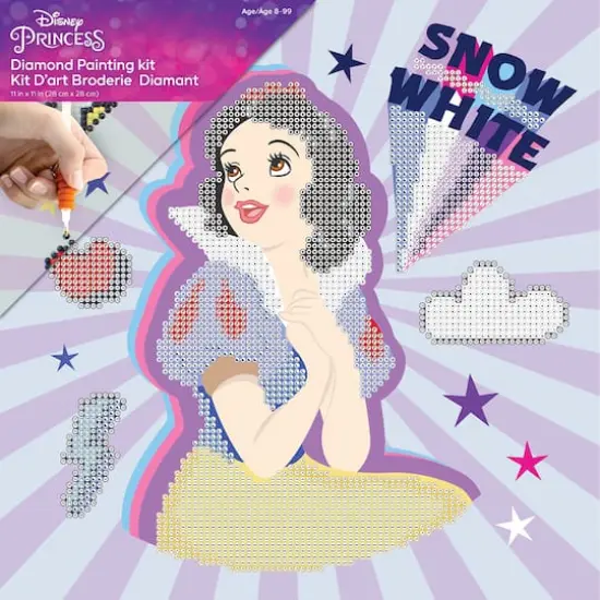 Camelot&reg; Dots Intermediate Snow White Caring POW-ER Dotz Box Diamond Painting Kit {4}