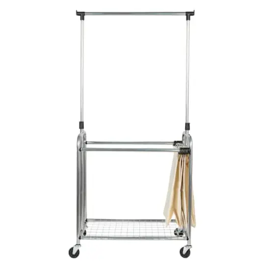 Household Essentials 3-Bag Laundry Sorter with Clothes Rack {7}