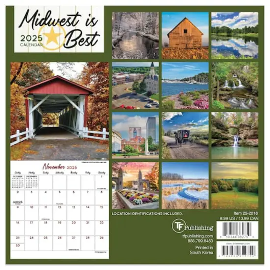 TF Publishing 2025 Midwest Is Best Mini Calendar {3}