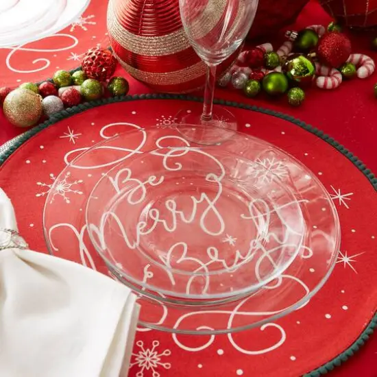 DII&reg; Be Merry & Bright Embellished Placemats, 6ct. {3}