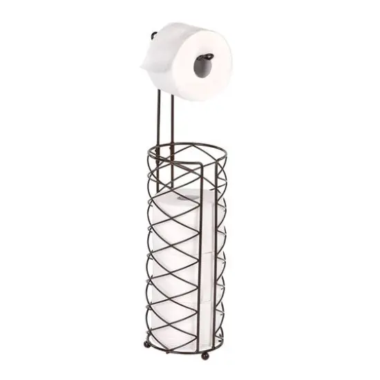 Honey Can Do Oil-Rubbed Bronze Freestanding Toilet Paper Holder {4}