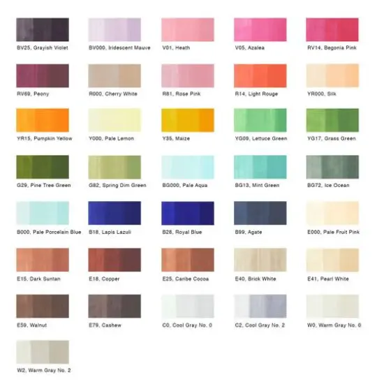 Copic&reg; Ciao 36 Color Marker Set E {3}