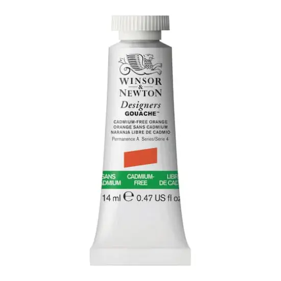 Winsor & Newton&reg; Designers Gouache Cadmium-Free Orange {1}