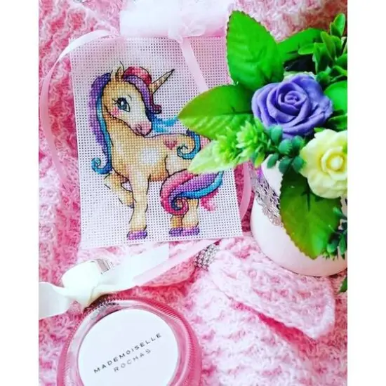 MP Studia Unicorn Plastic Canvas Counted Cross Stitch Kit {7}