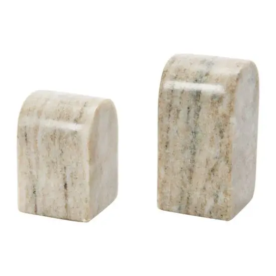 Hello Honey&reg; Contemporary Decorative Marble Office Bookends Set {1}