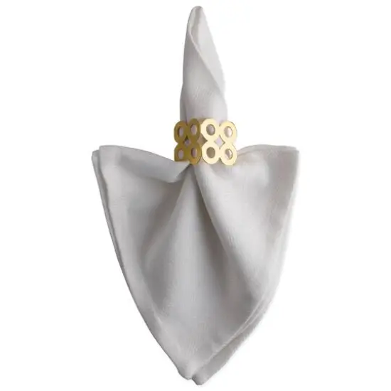 DII&reg; Gold Square Die Cut Napkin Rings, 6ct. {6}
