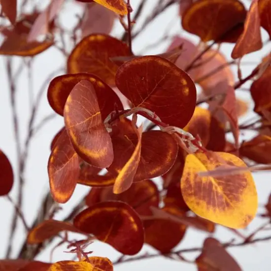 9ft. Pre-Lit Grand Autumn Eucalyptus Artificial Fall Tree with 700 Warm White LED Lights {6}