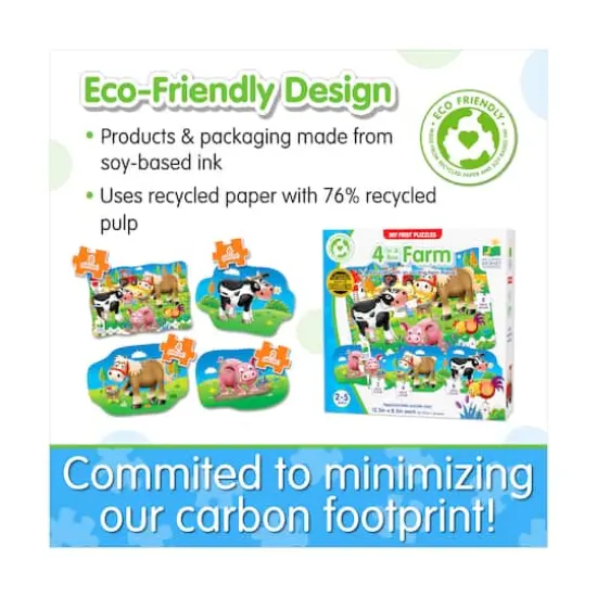 My First Puzzles - 4 In A Box - Farm: 20 Pcs {7}