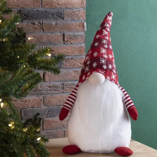 Glitzhome&reg; 24" Red Christmas Gnome D&eacute;cor Accent {3}