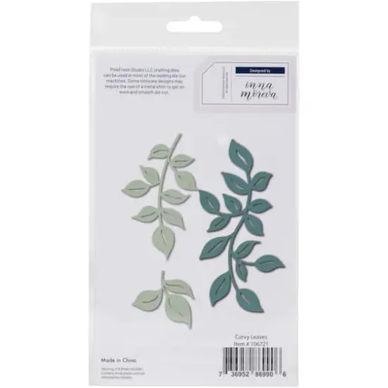 Pinkfresh Studio Curvy Leaves Die Set {4}