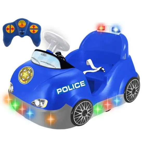 Kiddieland Blue Police Powered Bumper Car {1}