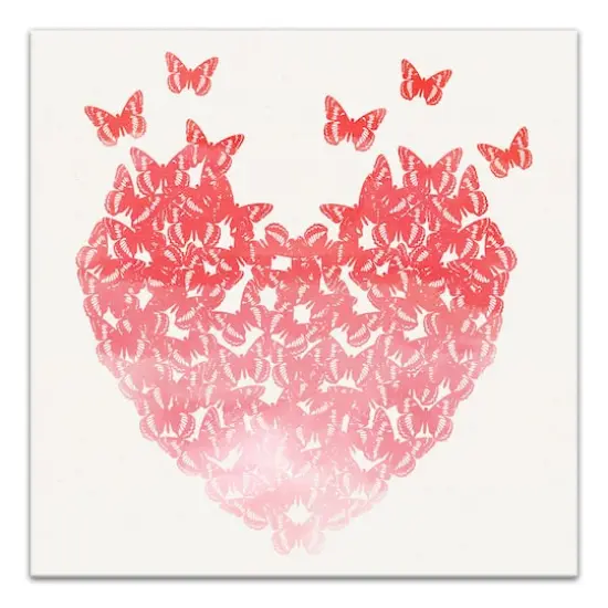 Watercolor Butterfly Canvas Wall Art {1}