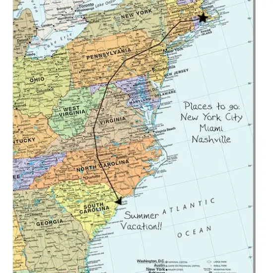 WallPops Dry Erase USA Map {3}