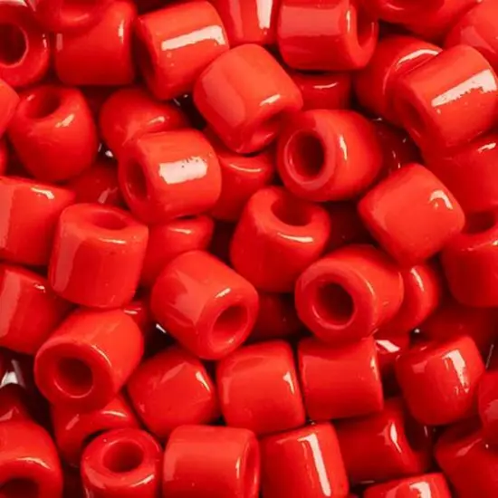 PRECIOSA Rola&trade; Opaque Czech Glass Seed Beads, 7.7mm Red {1}