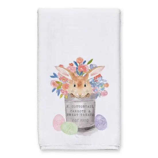 Cottontail Flowers Tea Towel - Set of 2 {3}