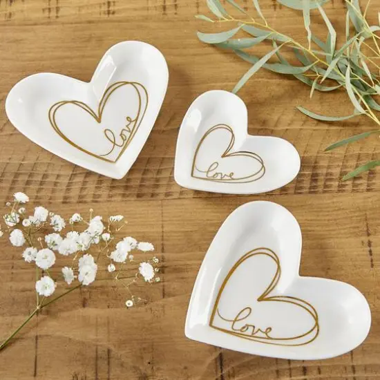 Kate Aspen&reg; Heart Shaped Trinket Dish, 2ct. {5}