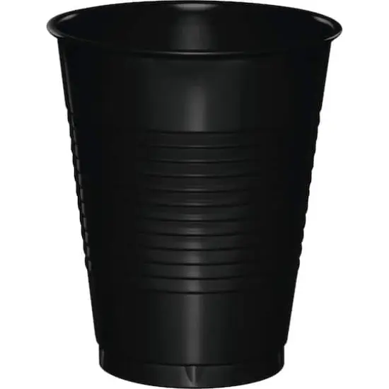 Hoffmaster 16oz. Plastic Cups, 20ct. Black {1}