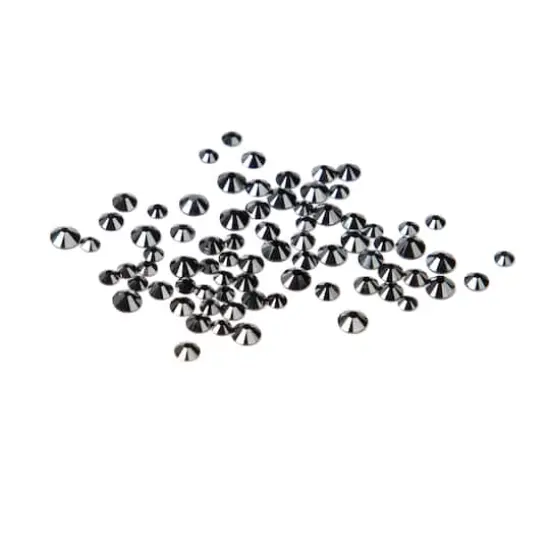 Round Flatback Austrian Crystals Mix by Bead Landing&trade;, 90ct. Jet Hematite {4}