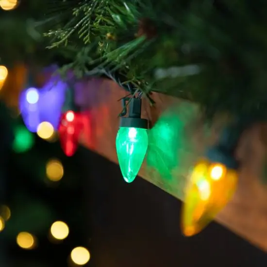 25ct. LED C7 Christmas String Lights Multicolor {6}