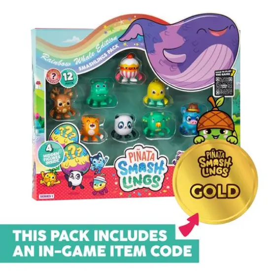 Pi&ntilde;ata Smashlings Rainbow Whale Edition Box C Deluxe Collectible Figure Set {3}