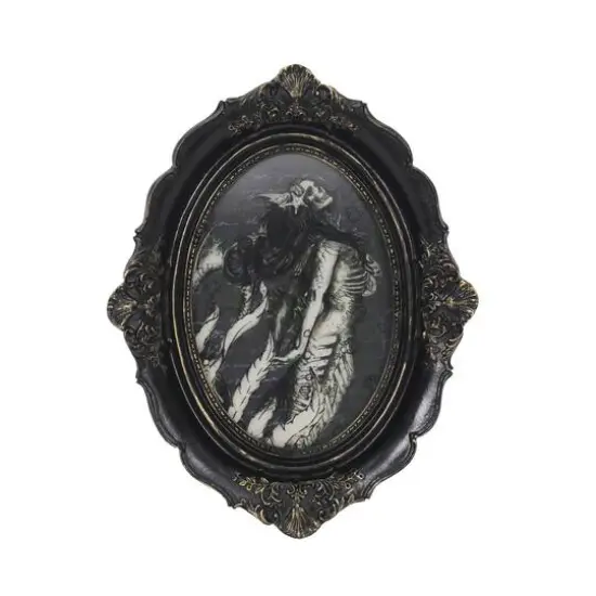 8.25" Lenticular Skeleton Mermaid Tabletop D&eacute;cor in Ornate Frame by Ashland&reg; {3}
