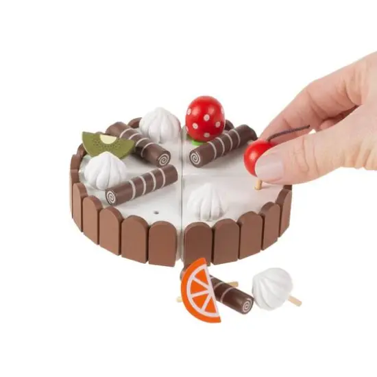 Toy Time Wooden & Magnetic Pretend Play Cake Set {4}