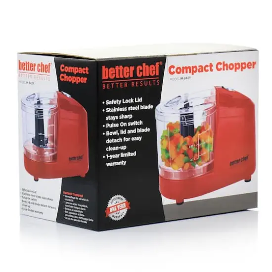 Better Chef Red Compact 12oz. Mini Chopper {3}