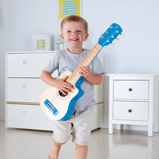 Hape 26" Blue Lagoon First Musical Guitar {6}