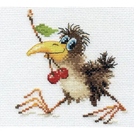 Alisa Baby Crow Cross Stitch Kit {1}