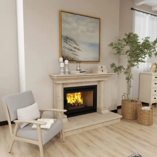 Mango Wood Traditional Candle Holder Set White {21}