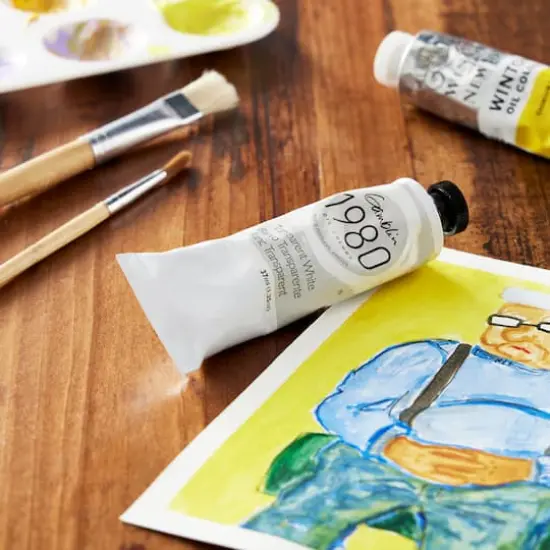 Gamblin 1980 Oil Color, 37mL Transparent White {3}