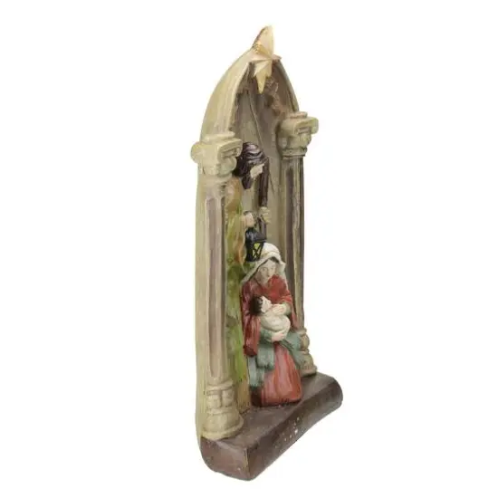14.5" Holy Family And Star Nativity Statue D&eacute;cor {3}