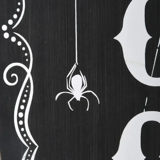 28" Halloween Welcome Standup Coffin Sign {4}