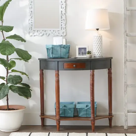 DII&reg; Small Vintage Gray Chicken Wire Basket with Aqua Liner, 3ct. {4}