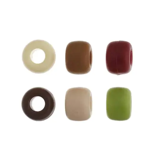 John Bead 9mm Plastic Pony Beads, 1,000ct. Assorted Camouflage {4}