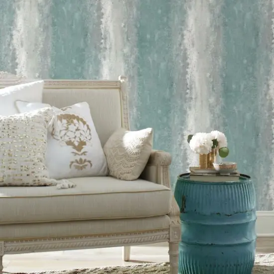 RoomMates Oxidized Metal Peel & Stick Wallpaper Blue {6}