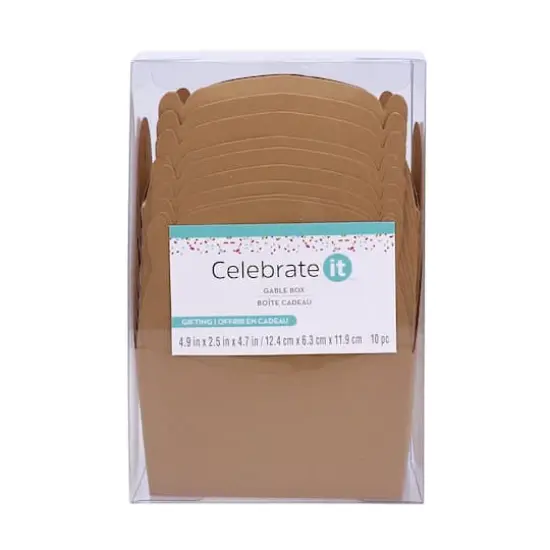 Kraft Gable Boxes by Celebrate It&trade;, 10ct. {7}