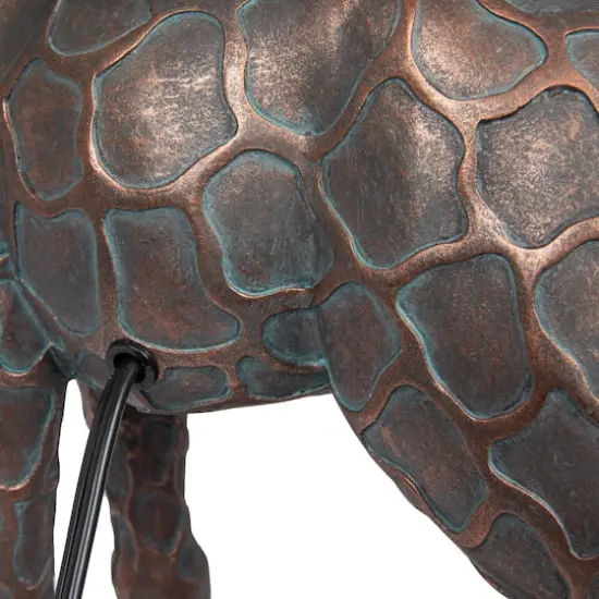 Hello Honey&reg; 28" Bronze Giraffe Table Lamp with Linen Shade {6}