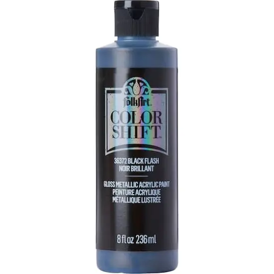 FolkArt&reg; Color Shift&trade; Gloss Metallic Acrylic Paint 36372 Black Flash {1}